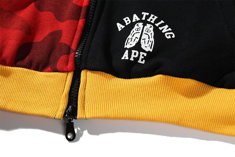 BAPE Color Camo Tiger Shark Full Zip Hoodie