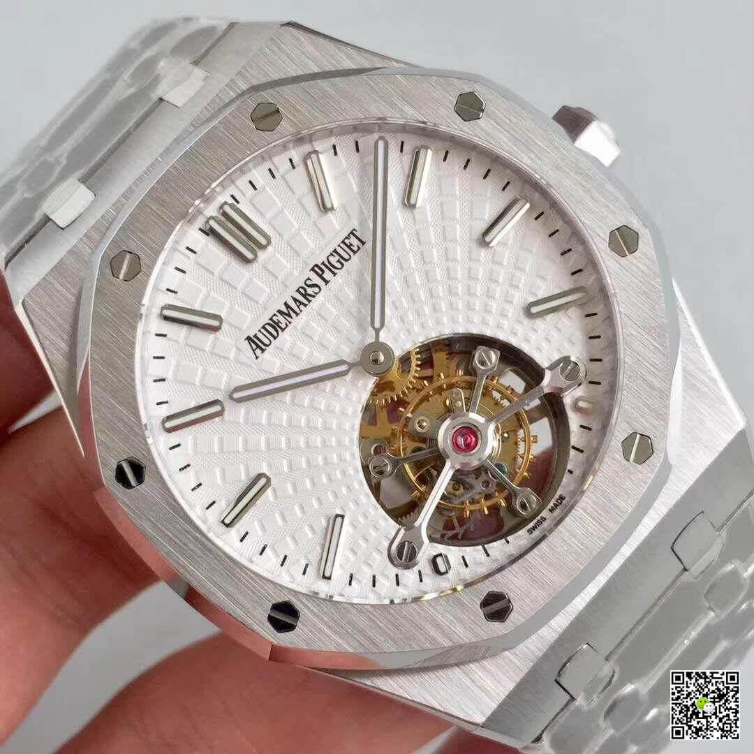 Audemars P1g*et Replica 26522OR.OO.120OR.01 R8 Factory 1:1 Best Edition Swiss Tourbillon White Dial