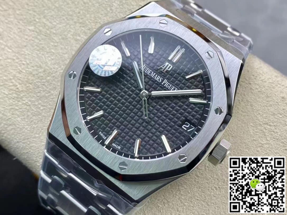Replica Audemars P1g*et Royal Oak 15500ST.OO.1220ST.03 1:1 Best Edition ZF Factory V2 Version Black Dial