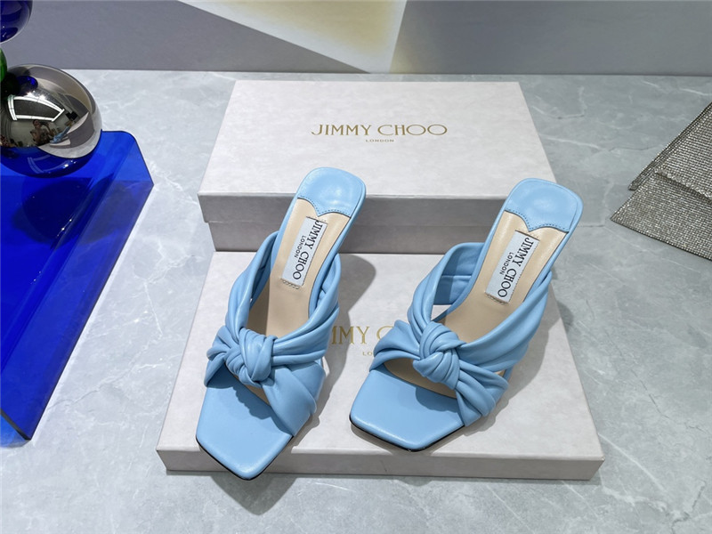 J1m*y Ch00 bow heels dupe square toe bow sandals