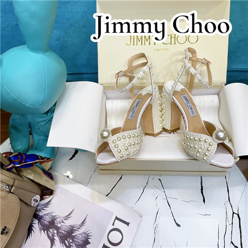 J1m*y Ch00 pearl  block heels