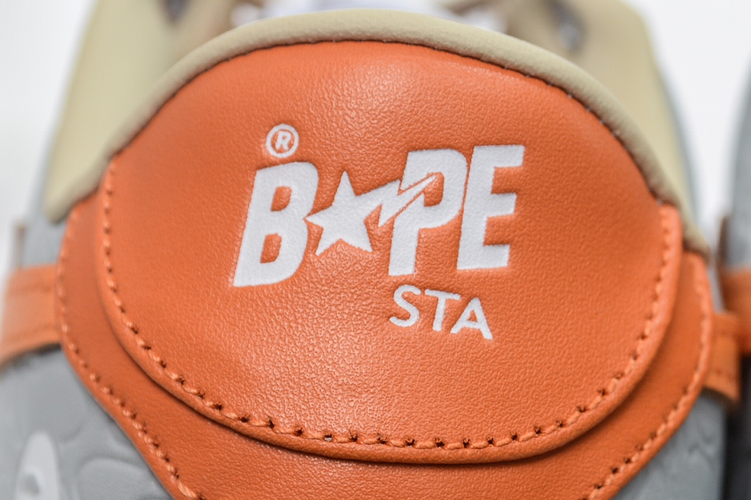 A Bathing Ape Bape Sta Low Grey Orange