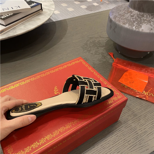 rene caovilla flat slippers