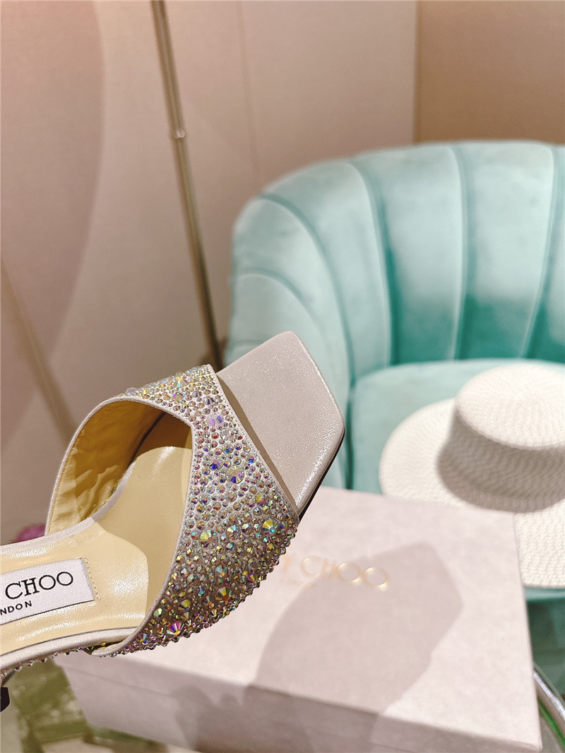 J1m*y Ch00 Pearl Heels Dupe Rhinestone Chain Heels