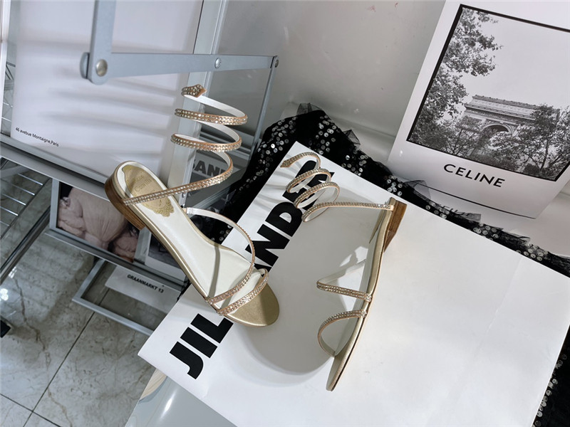 rene caovilla cleo flat sandals