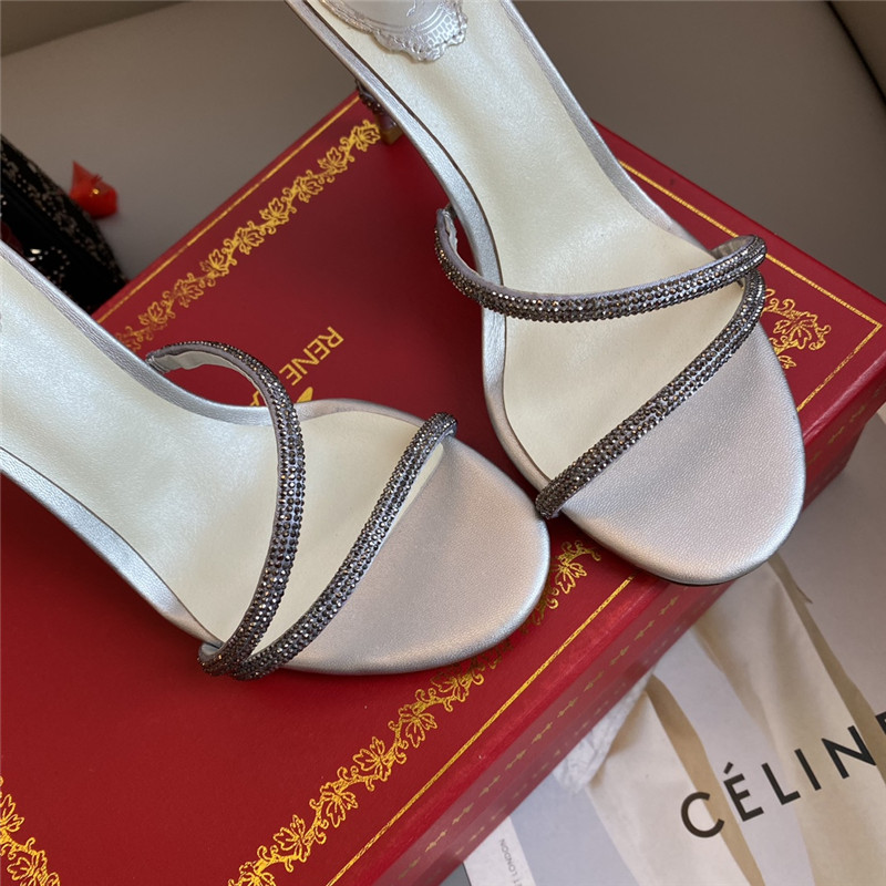 Rene Caovilla Dupe Snake Band Sandals