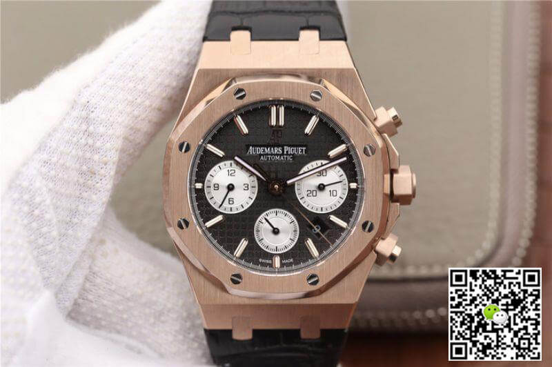 Replica Audemars P1g*et Royal Oak Chronograph 26331OR.OO.1220OR OM Factory 1:1 Best Edition Swiss ETA7750 Black Dial