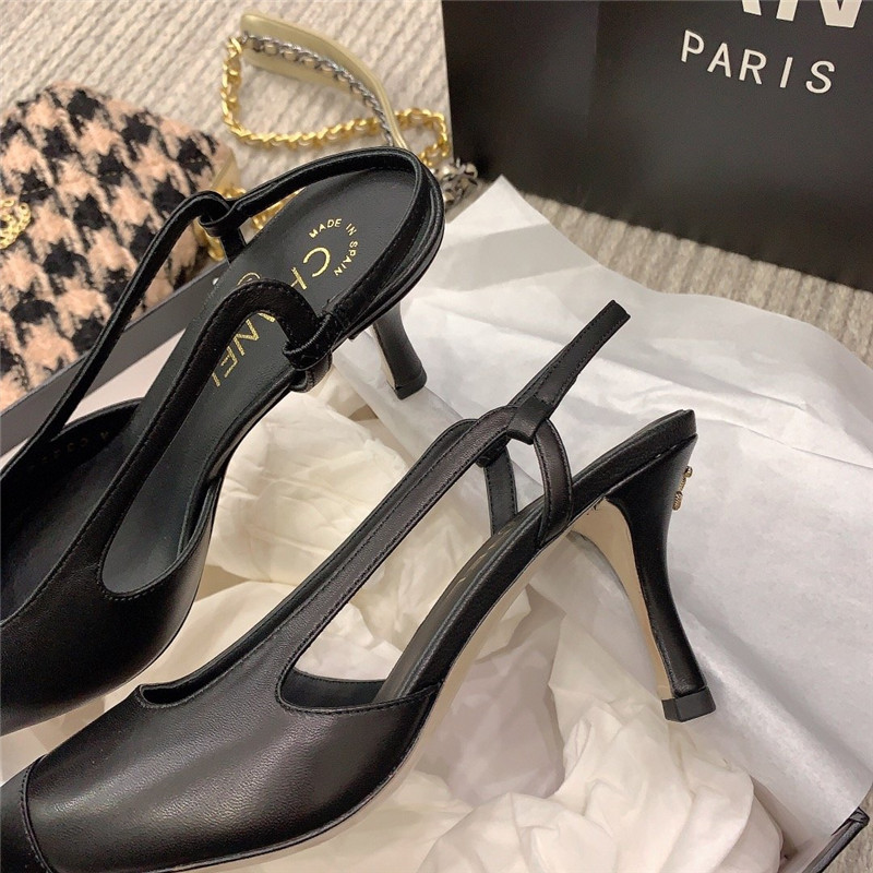 Ch**el Slingback Dupe heels in Black