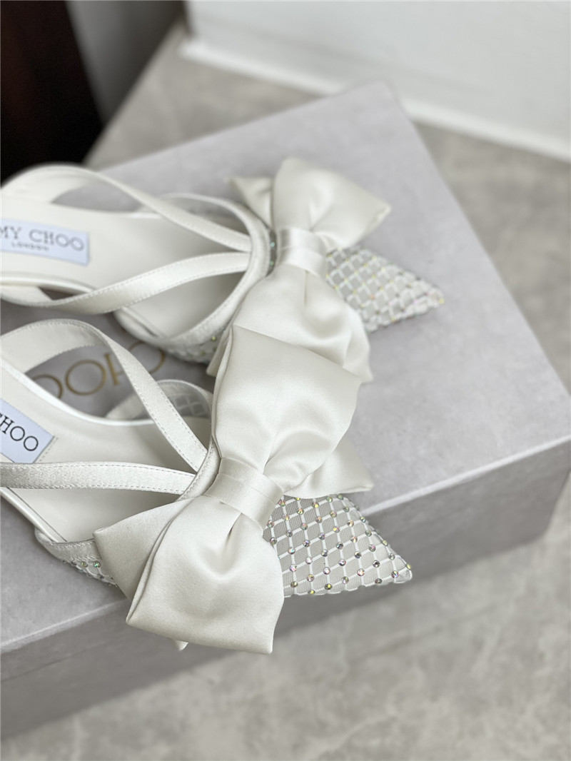 J1m*y Ch00 bow heels dupe bow-embellished sandals