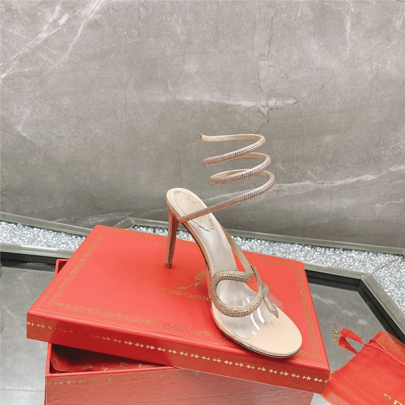 Rene Caovilla Heels Dupe snake crystal high heel sandals