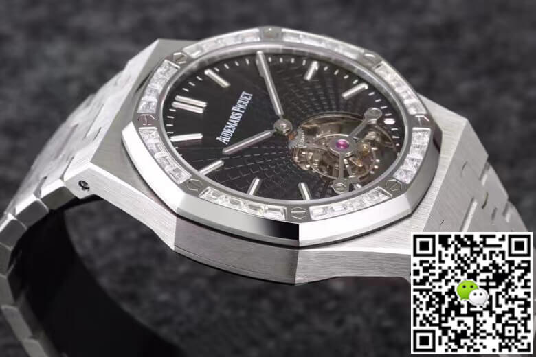 Replica Audemars P1g*et Royal Oak Tourbillon 26521BC.ZZ.1220BC.01 1:1 Best Edition R8 Factory Black Dial