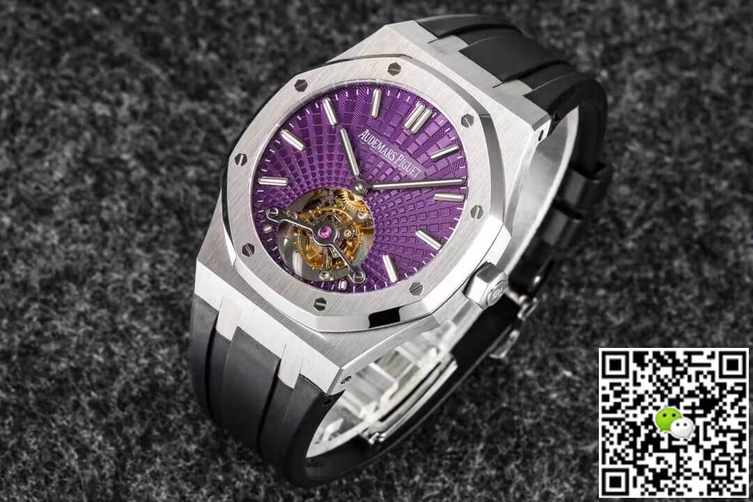 Replica Audemars P1g*et Royal Oak Tourbillon 1:1 Best Edition R8 Factory V3 Purple Dial