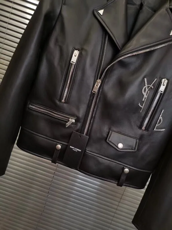 Sa1nt Lau*nt Replica Real Leather Jacket