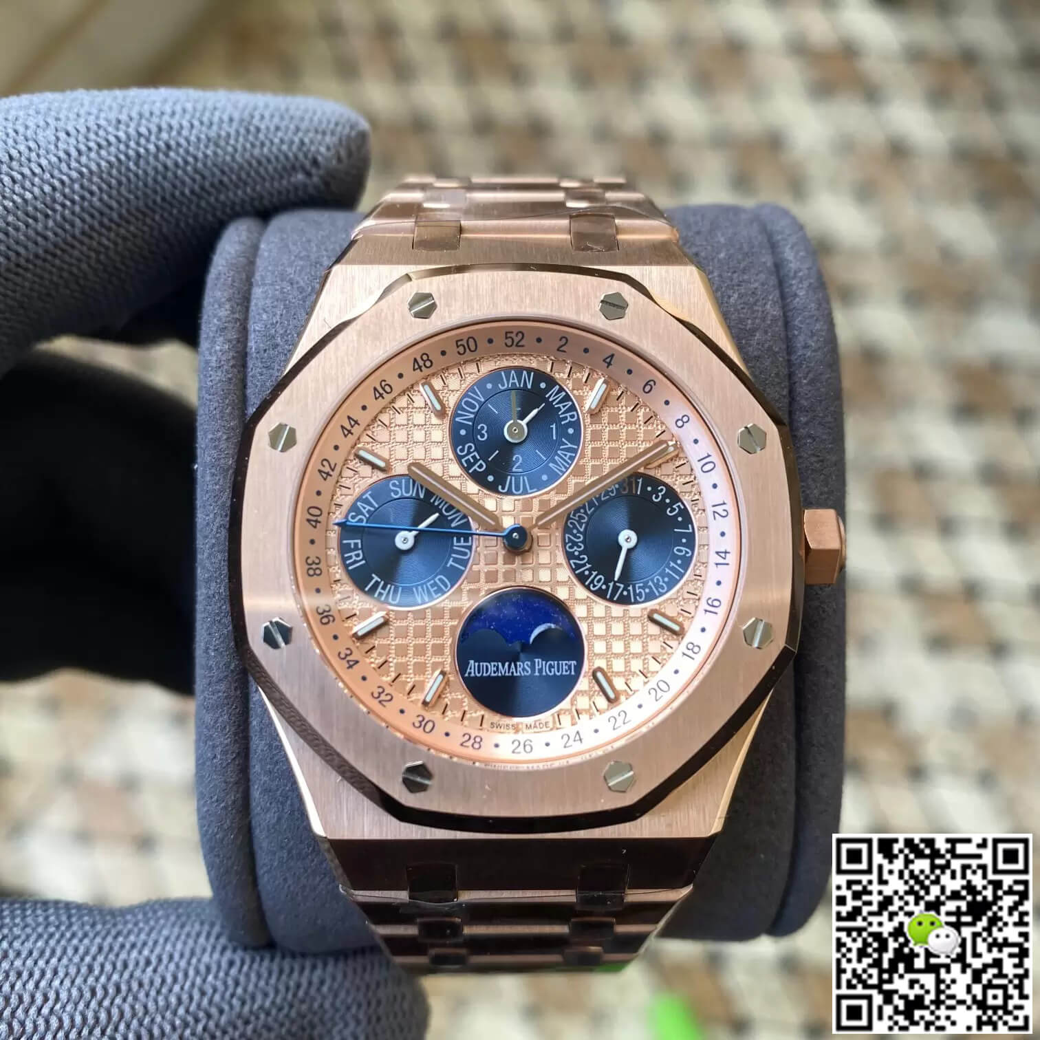 Replica Audemars P1g*et Royal Oak 26584OR.OO.1220OR.01 1:1 Best Edition APS Factory Gold Dial