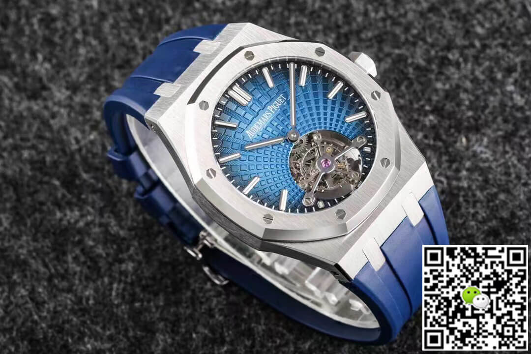 Replica Audemars P1g*et Royal Oak Tourbillon 1:1 Best Edition R8 Factory V3 Blue Strap
