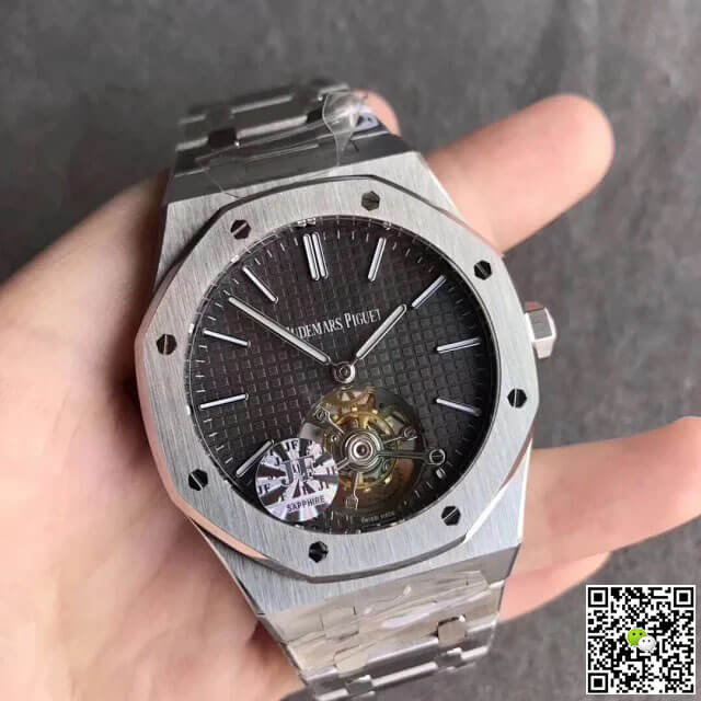 Replica Audemars P1g*et Royal Oak Tourbillon 26510PT.OO.1220PT.01 1:1 Best Edition JF Factory Grey Dial