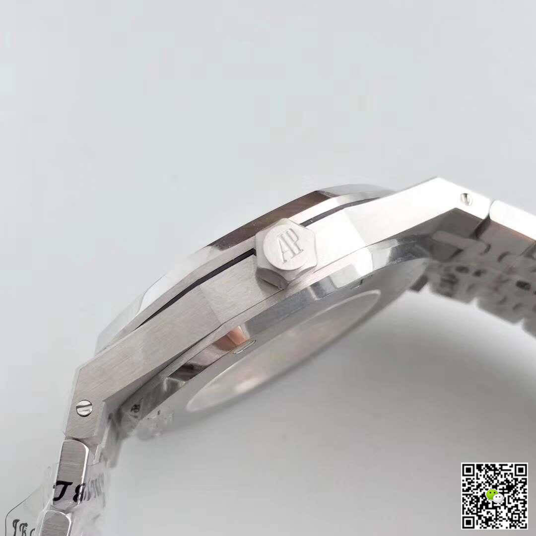 Replica Audemars P1g*et Royal Oak 15400ST.OO.1220ST.01 JF Factory 1:1 Best Edition Swiss ETA3120 Black Dial