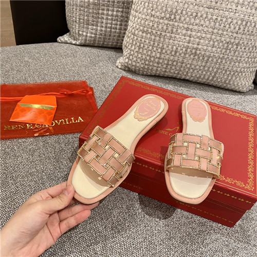 rene caovilla flat slippers