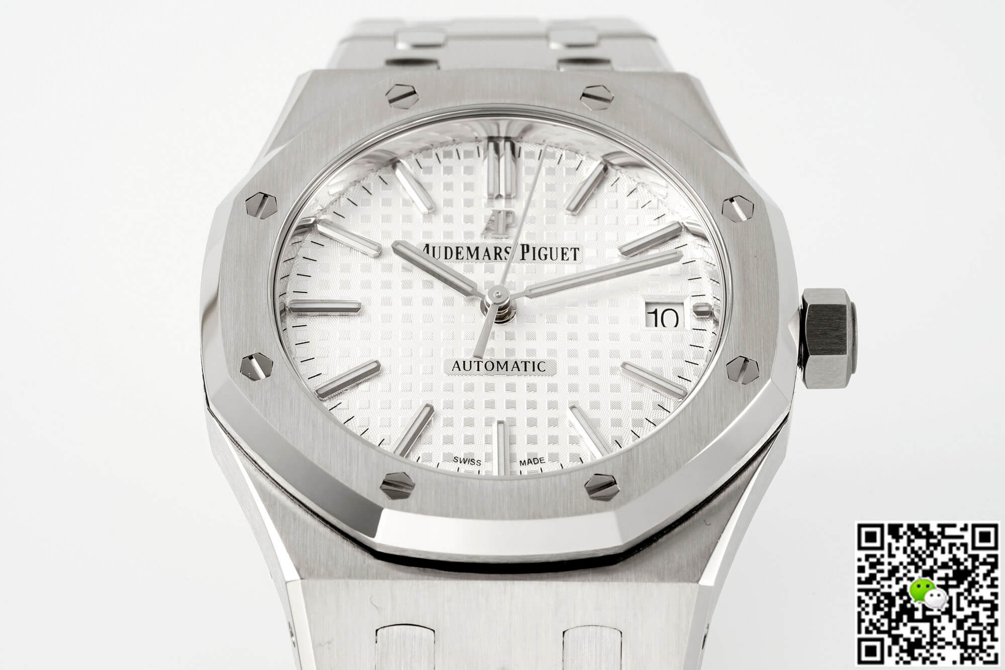 Replica Audemars P1g*et Royal Oak 15450ST.OO.1256ST.01 1:1 Best Edition APS Factory Silver Dial