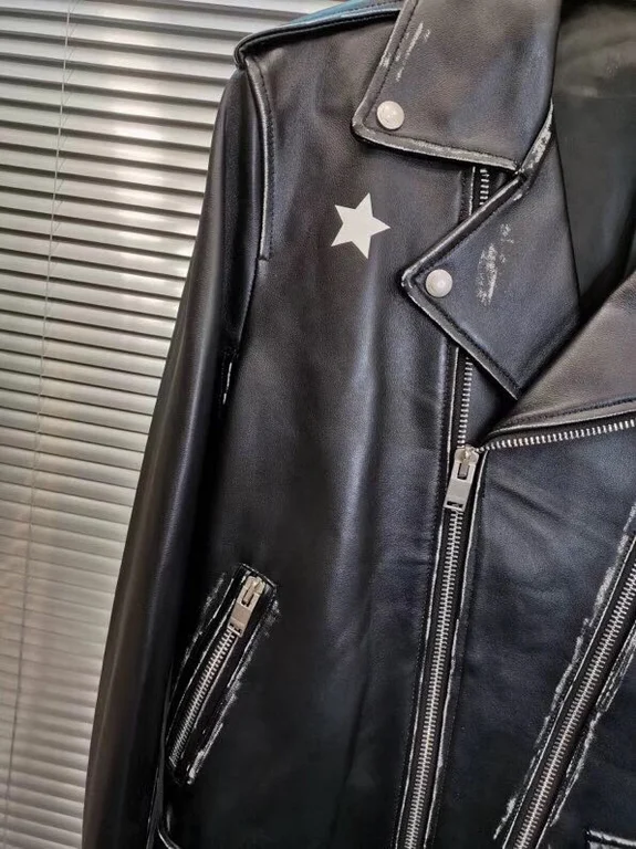 Sa1nt Lau*nt Replica Real Leather Jacket