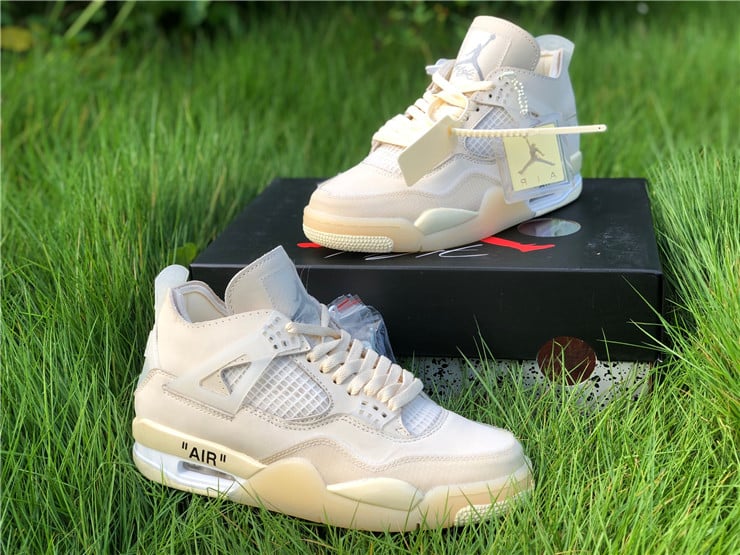 Jordan 4 Retro Off-White Sail Extended Size