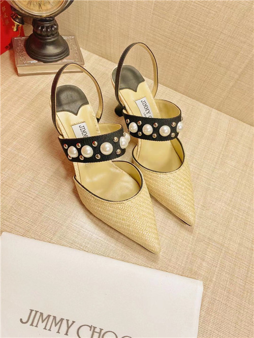 J1m*y Ch00 Pearl Heels Dupe  pearl rivet high heel sandals