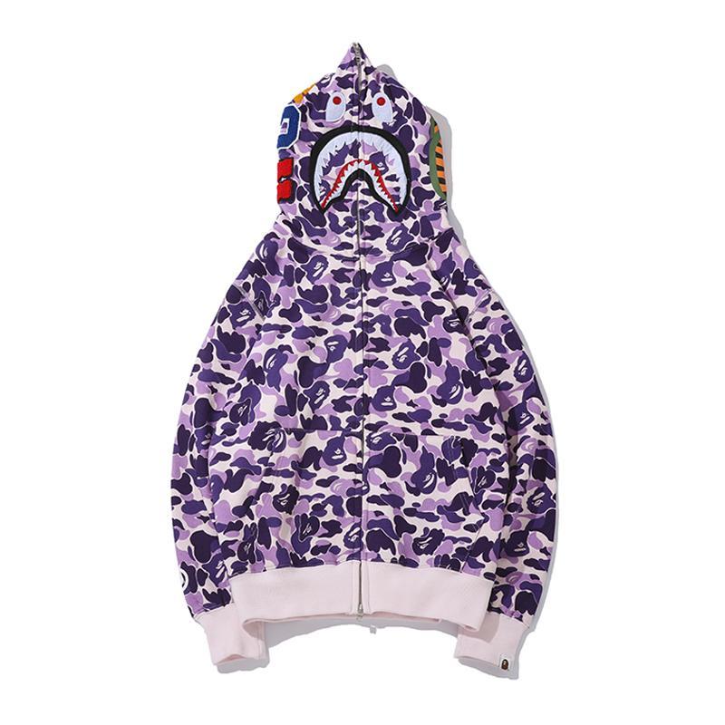 Bape Shark Camo Pullover Hoodie