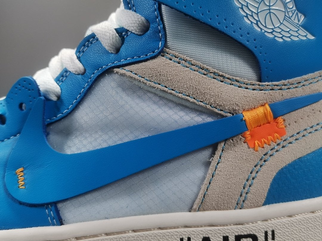 Jordan 1 Retro High Off-White University Blue Extended Size