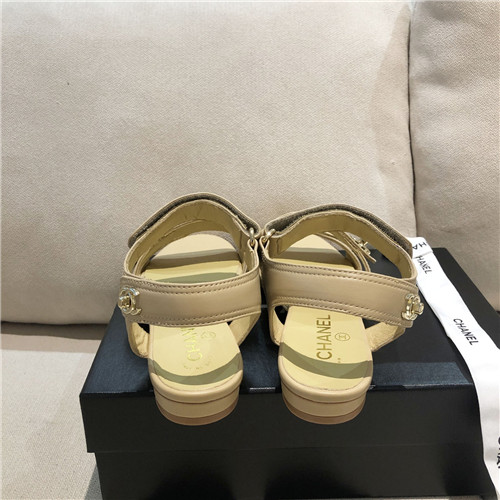 Ch**el flat sandals womens