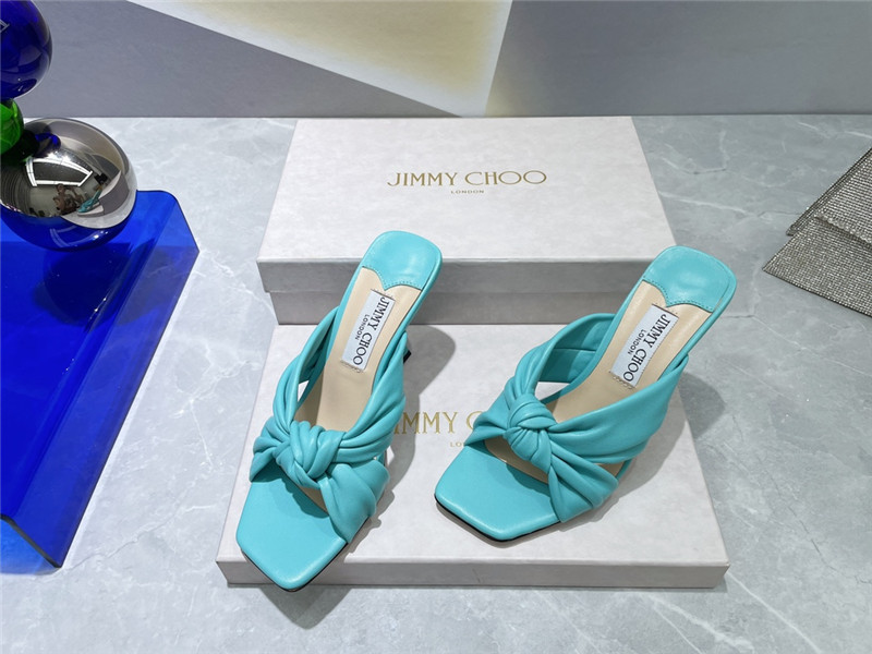 J1m*y Ch00 bow heels dupe square toe bow sandals