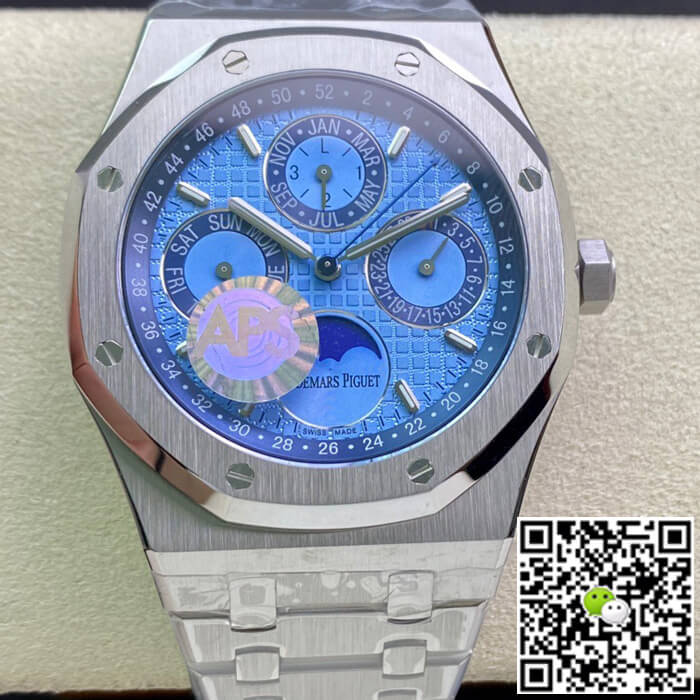 Replica Audemars P1g*et Royal Oak 26574PT.OO.1220PT.01 1:1 Best Edition APS Factory Blue Dial