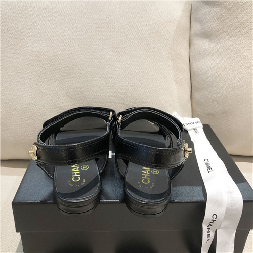 Ch**el flat sandals womens