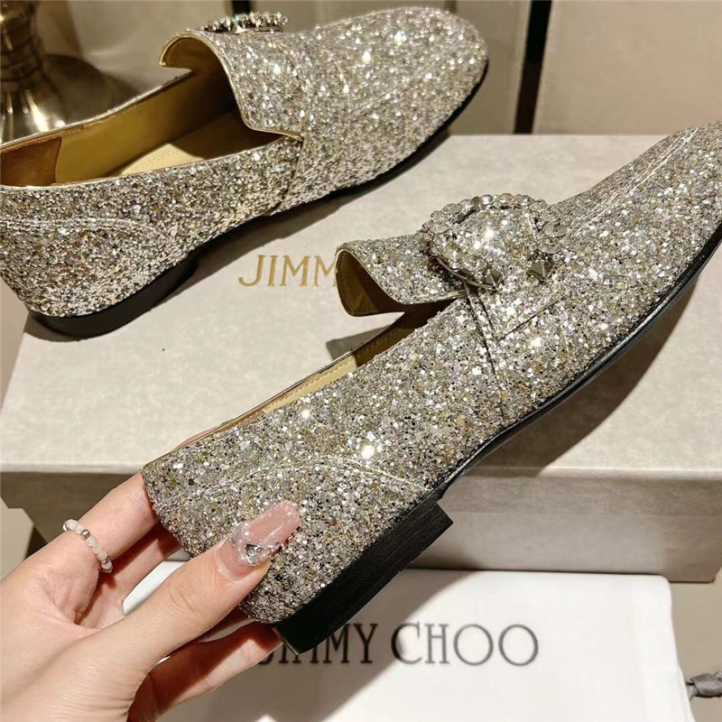 J1m*y Ch00 Deanna Low Heel Loafers