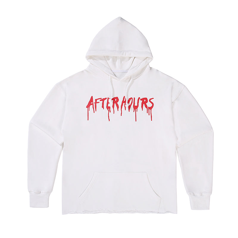 Vlone x The Weeknd Hoodie After Hours Blood Drip Sweatshirt 6667