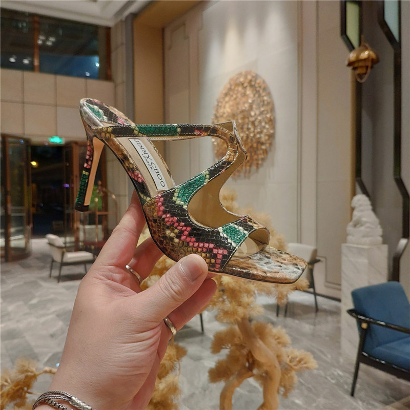 J1m*y Ch00 heeled satin sandals