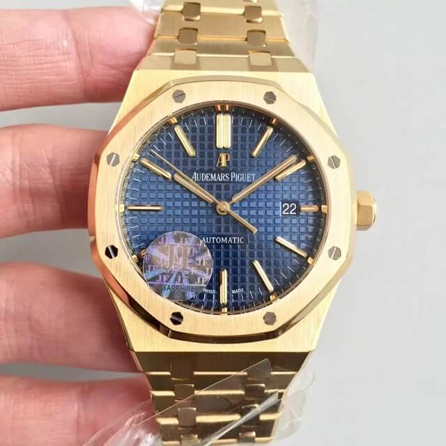 Replica Audemars P1g*et Royal Oak 15400OR 1:1 Best Edition JF Factory Blue Dial