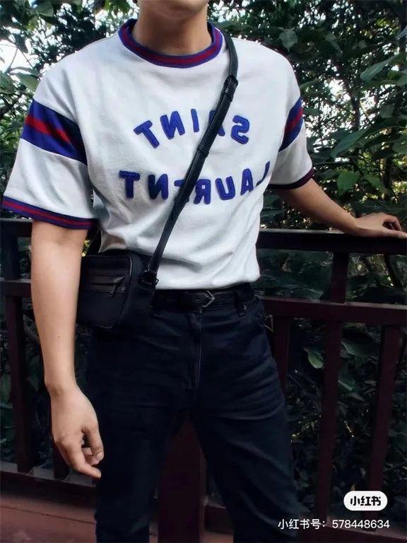 2022ss Sa1nt Lau*nt T Shirt