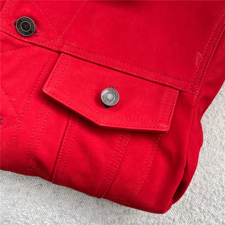 Sa1nt Lau*nt Real Leather Jacket