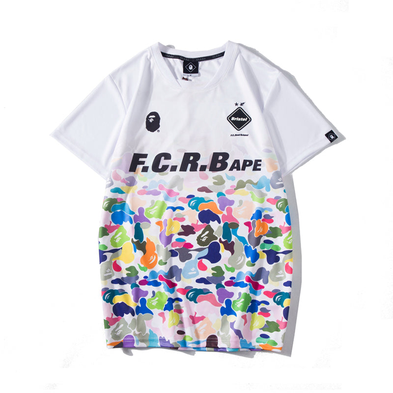 Bape x FCRB T Shirt Bape Camo Gradient Cotton Tee 1361