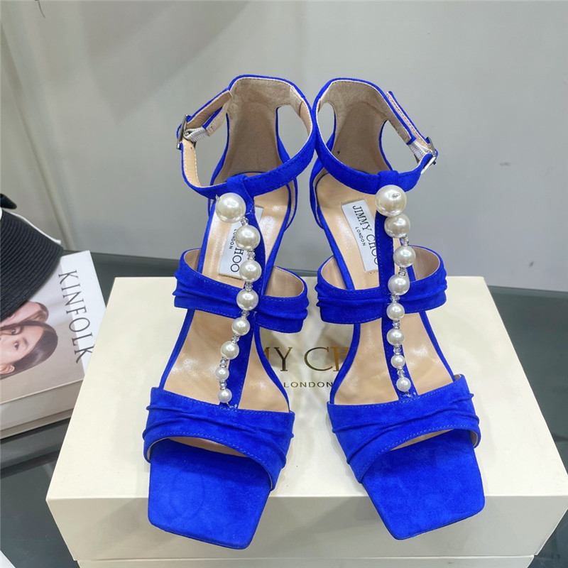J1m*y Ch00 pearl heel sandals
