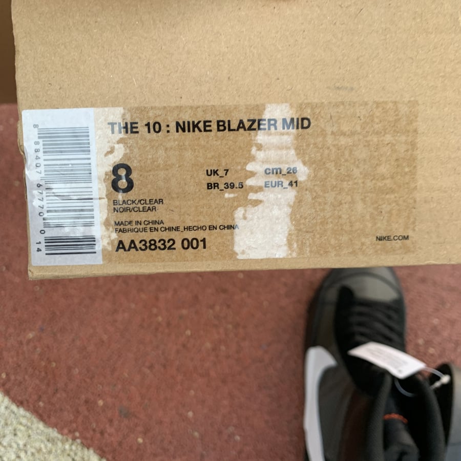 Nike Blazer Mid Off-White Grim Reaper Extended Size