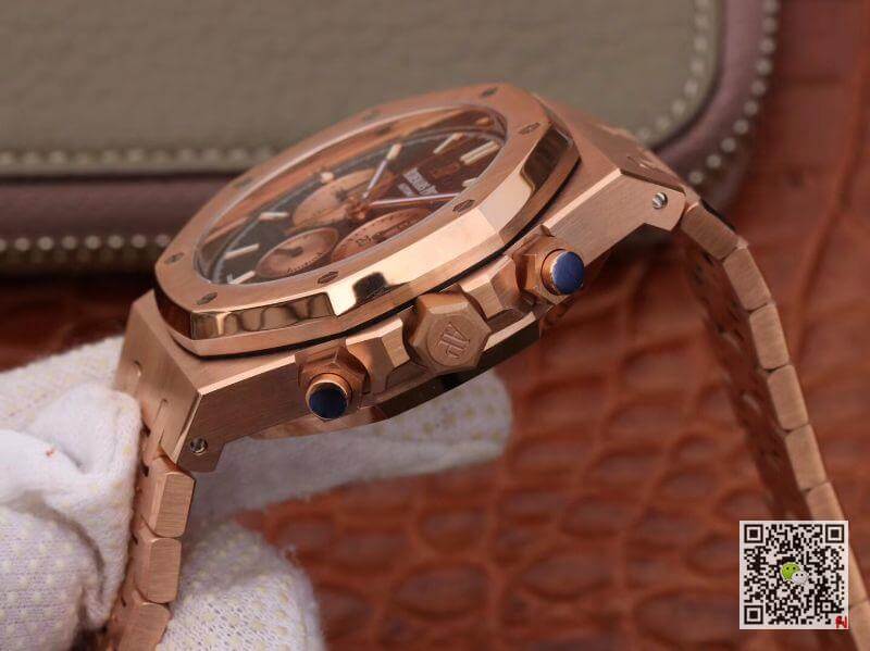 Replica Audemars P1g*et Royal Oak Chronograph 26331OR.OO.1220OR OM Factory Men Watches 1:1 Best Edition Swiss ETA7750 18K Rose gold on stainless steel bezel