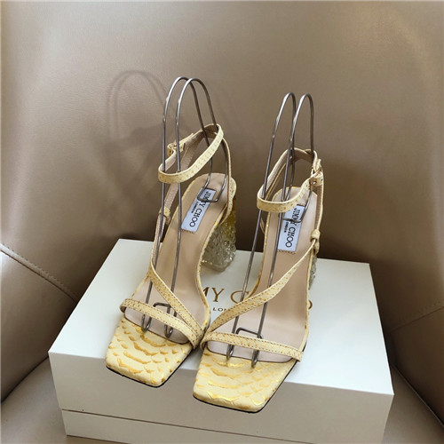 J1m*y Ch00 block heels sandals