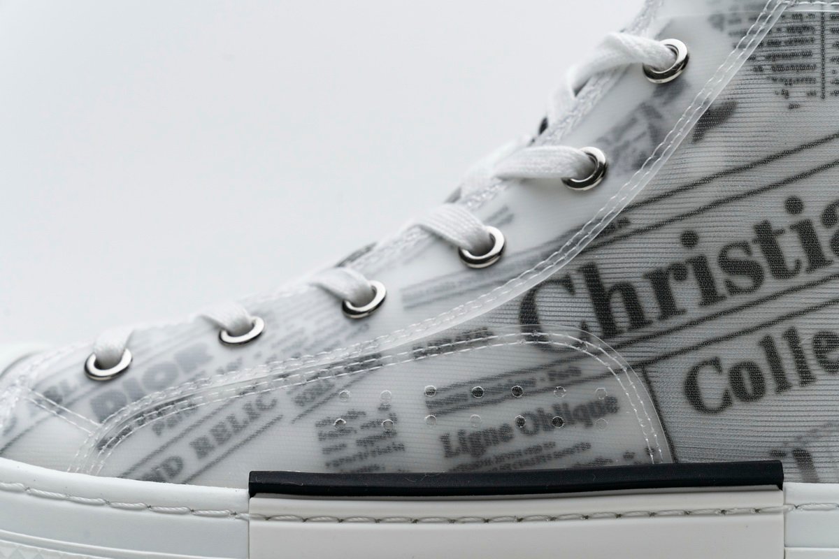 Converse Dupes D10r B23 Oblique Transparency High H565 White Black