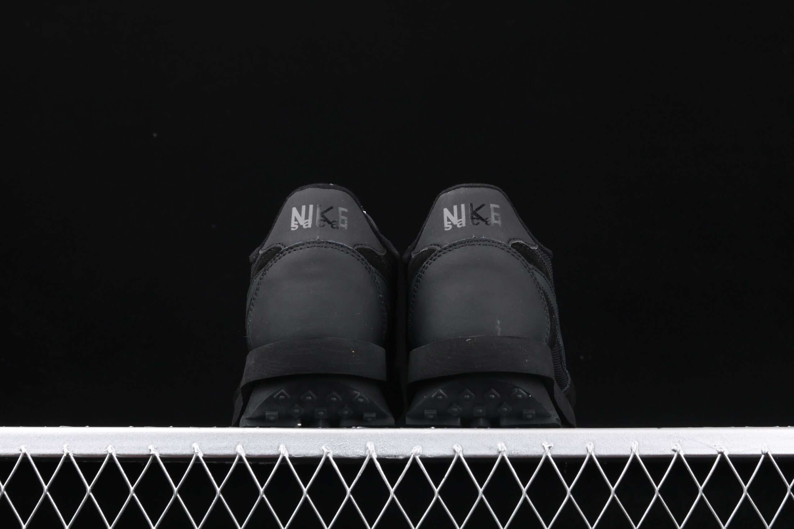 Sacai x Nk LVD Waffle Daybreak, White Black Nylon