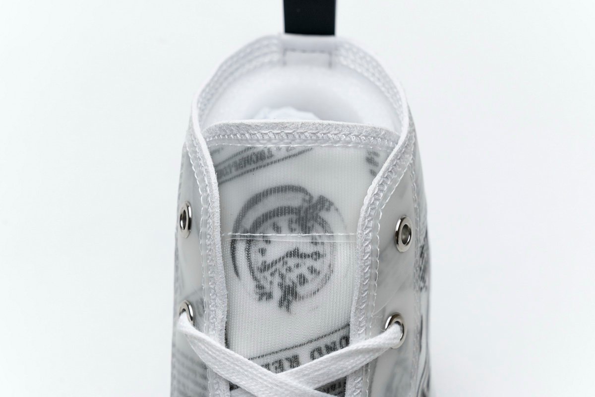 Converse Dupes D10r B23 Oblique Transparency High H565 White Black
