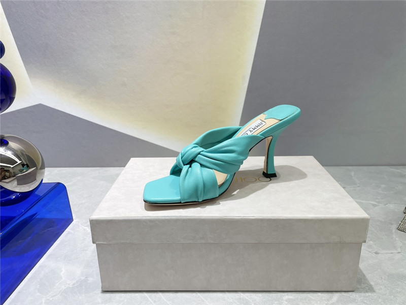 J1m*y Ch00 bow heels dupe square toe bow sandals