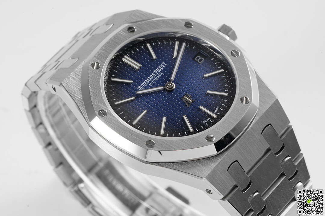 Replica Audemars P1g*et Royal Oak 15202IP.OO.1240IP.01 1:1 Best Edition KZ Factory Smoky Blue Dial