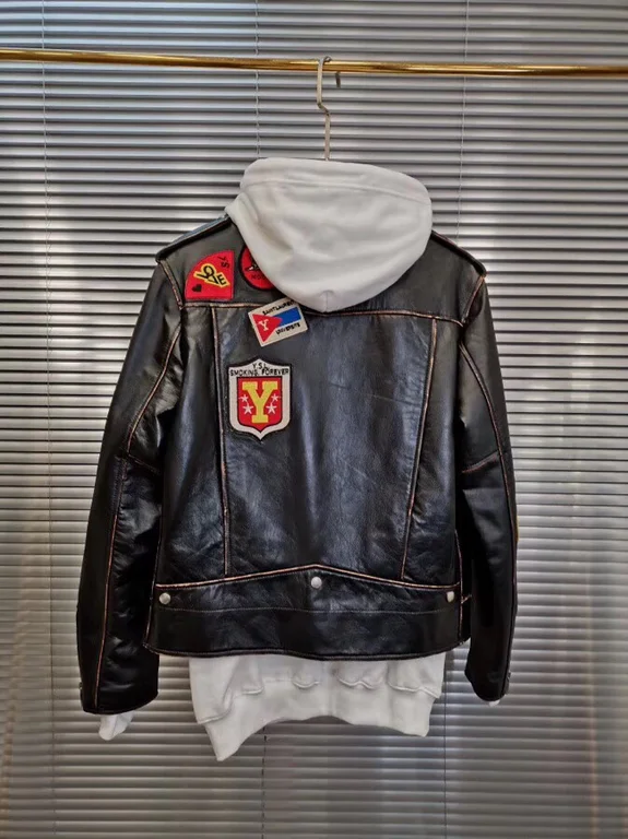 Sa1nt Lau*nt Replica Real Leather Jacket