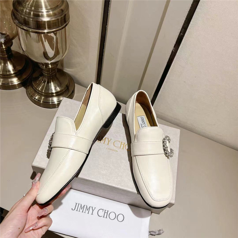 J1m*y Ch00 Deanna Low Heel Loafers